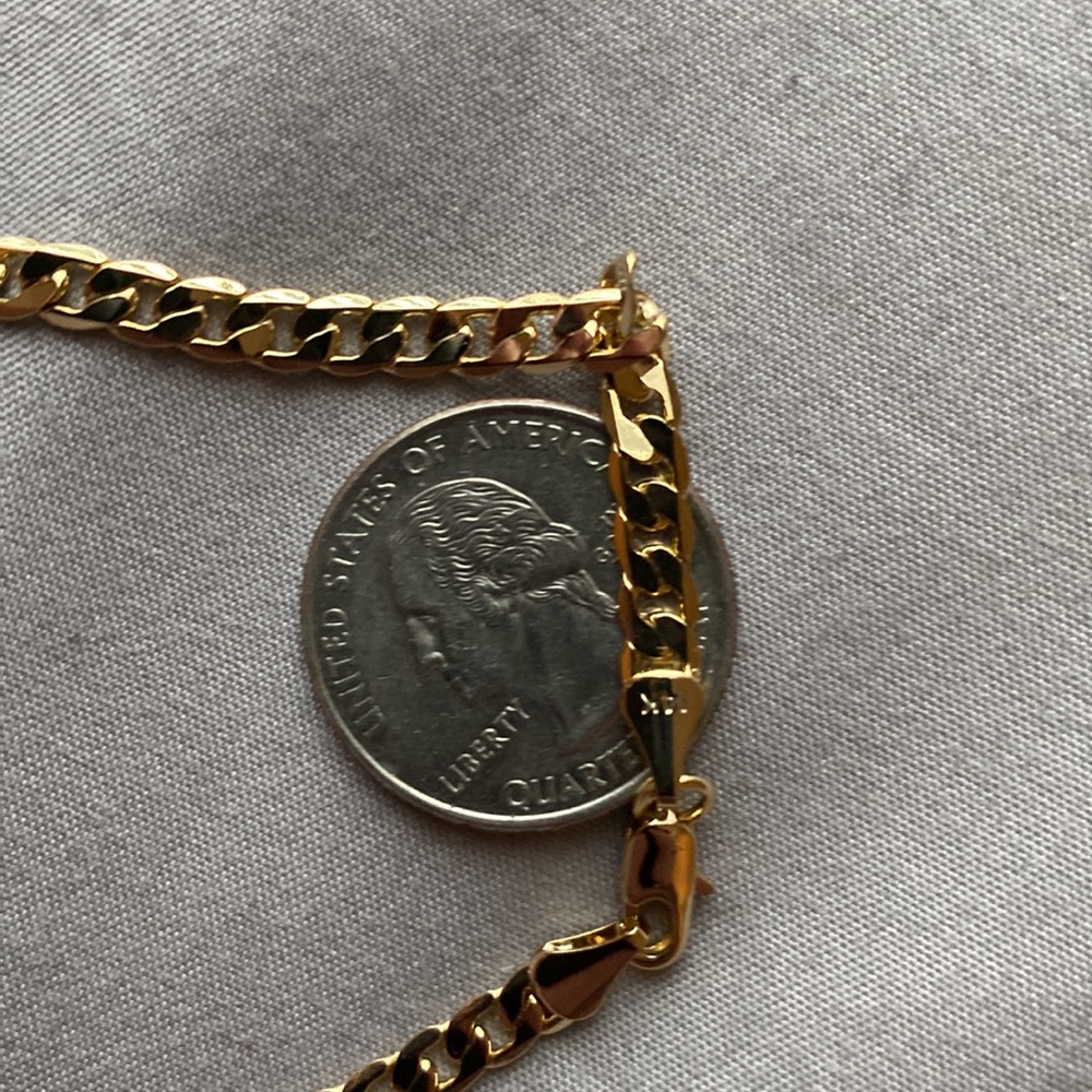 14k Italian Cuban link Chain Necklace